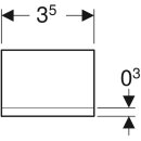 Geberit 502619001 Griff f&uuml;r ONE Spiegelt&uuml;r