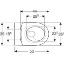 Geberit 502996001 Acanto Set WWC m. WC-Sitzring, Tiefsp