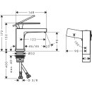 HANSGROHE 73001000 WTM 80 Tecturis E CoolStart