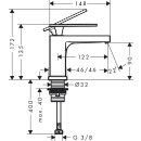 HANSGROHE 73013140 Standventil 80 Tecturis E