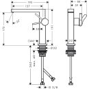 HANSGROHE 73040140 WTM 150 Tecturis E Fine CoolStart