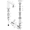 HANSGROHE 73053140 2-Loch WTM 150 Tecturis E