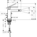 HANSGROHE 73200000 Bidetmischer Tecturis E