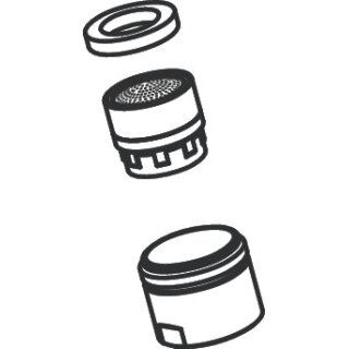 HANSGROHE 93900000 Luftsprudler Vernis KW-Ventil chr.