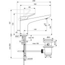 Ideal Standard BD456A5 Waschischarmatur Conca Ausld.140mm