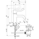 Ideal Standard BD467A2 Waschischarmatur Joy Ausld.110mm