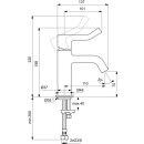 Ideal Standard BD468A2 Waschischarmatur Joy Ausld.110mm