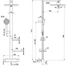 Ideal Standard BD584RO Duschsystem Alu+ m.CFlow Brausearm.