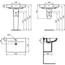Ideal Standard E0741MA Waschtisch Connect Air Cube 1 Hl.
