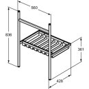 Ideal Standard E2532XG bodenstehende Metallkonsole Conca