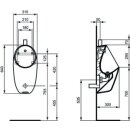 Ideal Standard E253601 Urinal i.life A ohne Sp&uuml;lrand