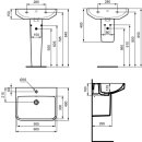 Ideal Standard T4607HY Waschtisch i.life B 1Hl. m.&Uuml;l.