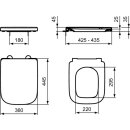 Ideal Standard T4683HY WC-Sitz i.life B Wrapover Softclosing