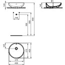 Ideal Standard T509101 Schale i.life B o.Hl. m.&Uuml;l.