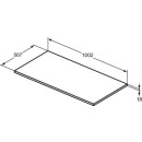 Ideal Standard T5283NF WT-Platte i.life B ohne Ausschnitt