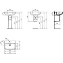 Ideal Standard T5344HY Waschtisch i.life B 1Hl. o.&Uuml;l.