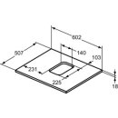 Ideal Standard T5409DU WT-Platte i.life B mittigerAusschnitt