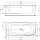 Ideal Standard T549201 D-Form-Badewanne DEA f.Wandanbindung,