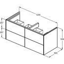 Ideal Standard T5517Y1 DWT-Unterschrank Conca 4 Ausz&uuml;ge