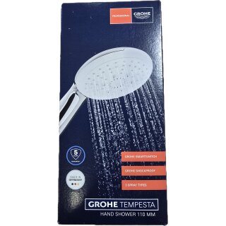 Grohe 28261003 Handbrause Tempesta 110 28261_3 3 Strahlarten chrom