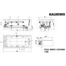 Kaldewei 274860290001 BW CAYONO Mod.748 FULL BODY, 1600 x