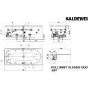 Kaldewei 290760290001 BW CLASSIC DUO Mod.107 FULL BODY,