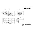 Kaldewei 290760790001 BW CLASSIC DUO Mod.107 BODY, 1700 x