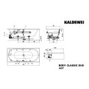 Kaldewei 290760823001 BW CLASSIC DUO Mod.107 BODY, 1700 x