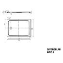 Kaldewei 361747981001 DW CAYONOPLAN Mod.2257-5, 900 x 1000,