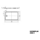 Kaldewei 362647981001 DW CAYONOPLAN Mod.2266-5, 800 x 1400,