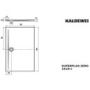 Kaldewei 364000011001 DW SUPERPLAN ZERO Mod.1610-1, 900 x