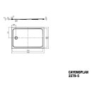 Kaldewei 370247981001 DW CAYONOPLAN Mod.2279-5, 750 x 1700,