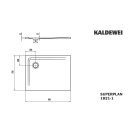 Kaldewei 382100010030 DW SUPERPLAN Mod.1821-1, 700 x 900,