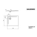 Kaldewei 383200010001 DW SUPERPLAN Mod.1832-1, 750 x 800,