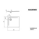 Kaldewei 383200010030 DW SUPERPLAN Mod.1832-1, 750 x 800,
