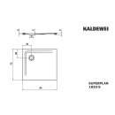 Kaldewei 383247982663 DW SUPERPLAN Mod.1832-5, 750 x 800,