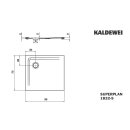 Kaldewei 383247982671 DW SUPERPLAN Mod.1832-5, 750 x 800,