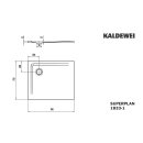Kaldewei 383300010661 DW SUPERPLAN Mod.1833-1, 750 x 900,