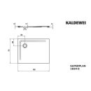 Kaldewei 383447980199 DW SUPERPLAN Mod.1834-5, 750 x 1000,