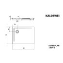 Kaldewei 383448043676 DW SUPERPLAN Mod.1834-2, 750 x 1000,