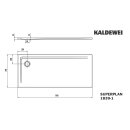 Kaldewei 383900010669 DW SUPERPLAN Mod.1839-1, 750 x 1700,