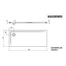 Kaldewei 383947982676 DW SUPERPLAN Mod.1839-5, 750 x 1700,