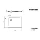 Kaldewei 384147983701 DW SUPERPLAN Mod.1841-5, 800 x 1000,