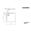 Kaldewei 384800012662 DW SUPERPLAN Mod.1848-1, 900 x 900,
