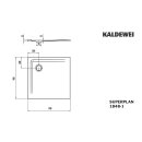 Kaldewei 384800012672 DW SUPERPLAN Mod.1848-1, 900 x 900,
