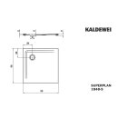 Kaldewei 384847980666 DW SUPERPLAN Mod.1848-5, 900 x 900,