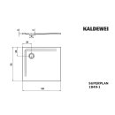 Kaldewei 384900010001 DW SUPERPLAN Mod.1849-1, 900 x 1000,