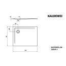 Kaldewei 385000013673 DW SUPERPLAN Mod.1850-1, 900 x 1100,