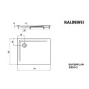 Kaldewei 385048043676 DW SUPERPLAN Mod.1850-2, 900 x 1100,