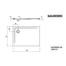 Kaldewei 385147980199 DW SUPERPLAN Mod.1851-5, 900 x 1200,